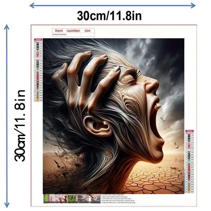 5D Diamond Arts Colorful Painting Kit, 1 Set Desert Scene Pattern DIY Diamond Arts Colorful Painting without Frame, Handmade Art Crafts for Home Decor 1