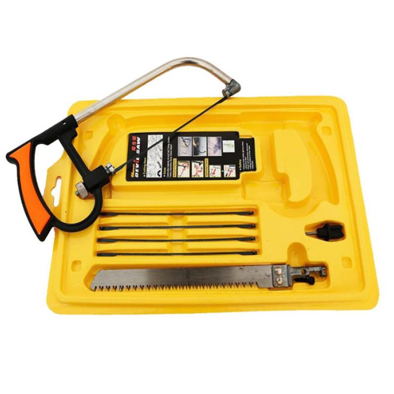 Bộ cưa cầm tay đa năng lưỡi cưa lọng chỉ cắt gỗ kim loại dùng trong mọi gia đình