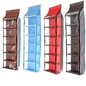 rak sepatu polos jumbo\rak gantung polos/rak sepatu alas triplek/tempat sepatu Dengan Ritsleting Penyimpanan