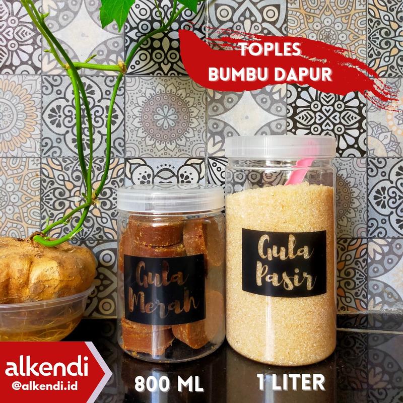 TABUNG 1000 ML - TOPLES BUMBU DAPUR - TUTUP NATURAL (BENING) 5
