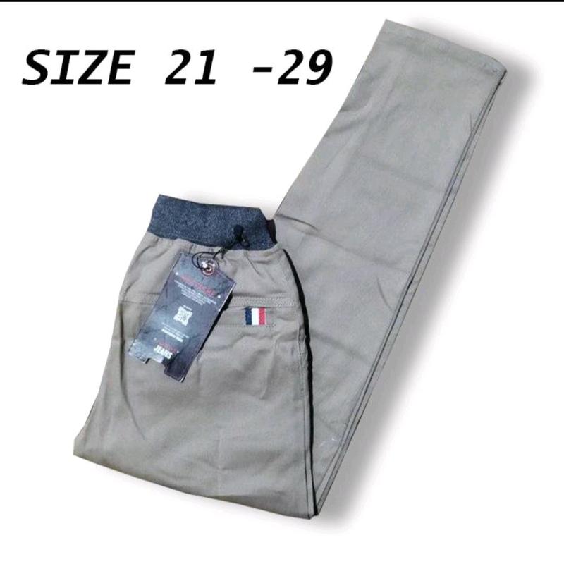 Celana Panjang Anak Chino Katun 5-16 tahun Katun Slim-fitting Fashion Fashion 2