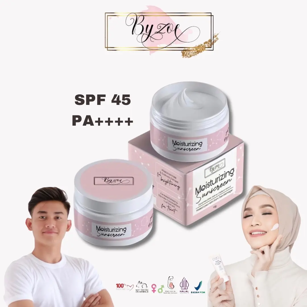 【Ready Stock】Byzoe Sunscreen and Moisturizing SPF 45PA++++ Barrier Repair and Protection Glowing and Brightening - FYC