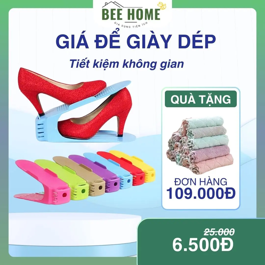 Đế Để Giày Dép, Giá Để Giày Dép Thu Gọn Hình Mỏ Vịt Tiết Kiệm Không Gian BEE HOME MVTG