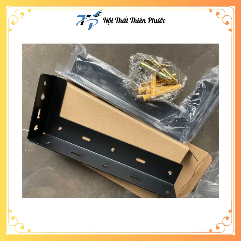 Bộ 2 Thanh Treo Kệ Bếp, Kệ Tivi, Giá Treo Lavabo Chữ L Kích Thước 23-32-43cm 4