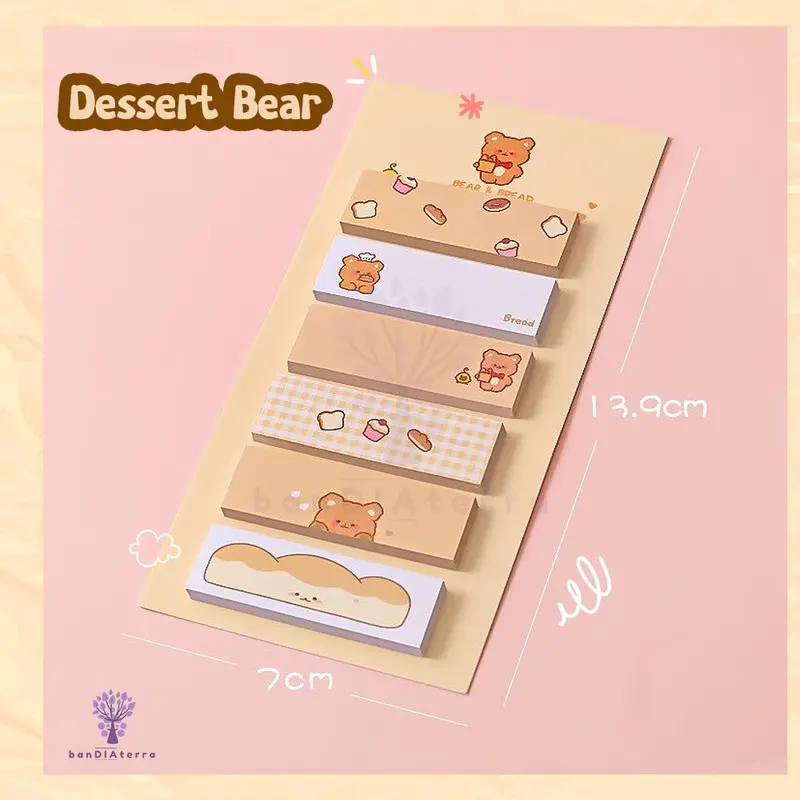 Bandiaterra A0916 Label Memo Pad Sticky Notes 120 Sheets 5