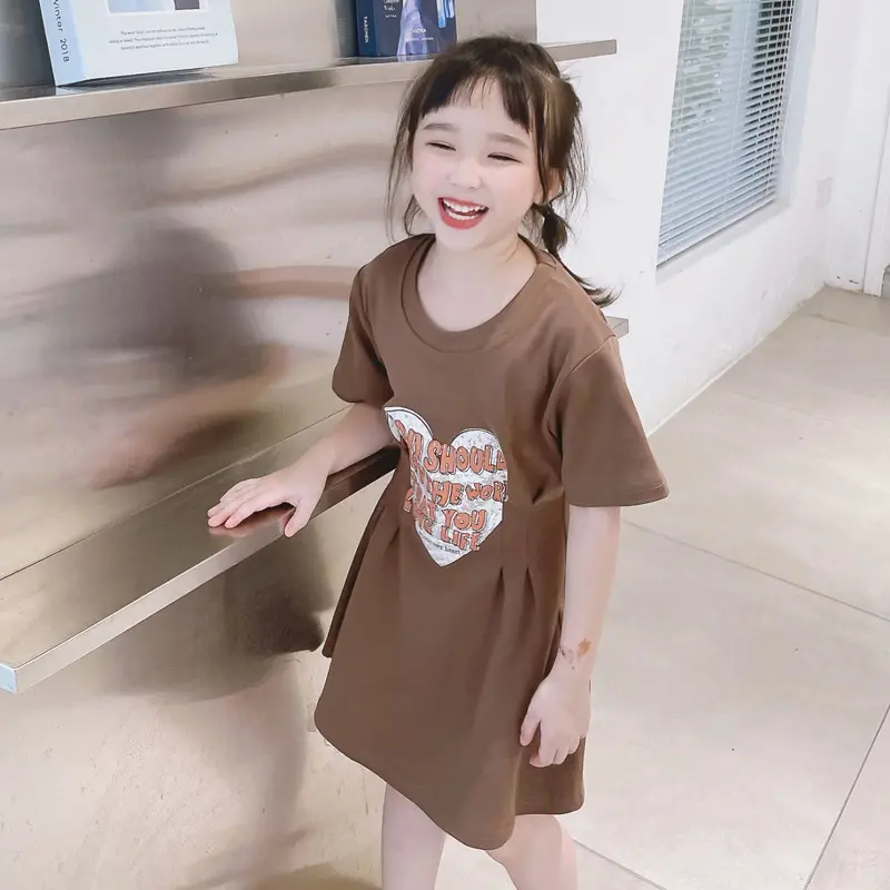 Trang Phục Mùa Hè, Phong Cách Hàn Quốc, Thường Ngày, Thiết Kế Tình Yêu Tiếng Anh, Quần Áo Mẹ Và Con, Cạp Cao, Váy Mẹ, Phong Cách Hợp Xu hướng Thích Hợp Cho Trang Phục Mẹ Và Con 1