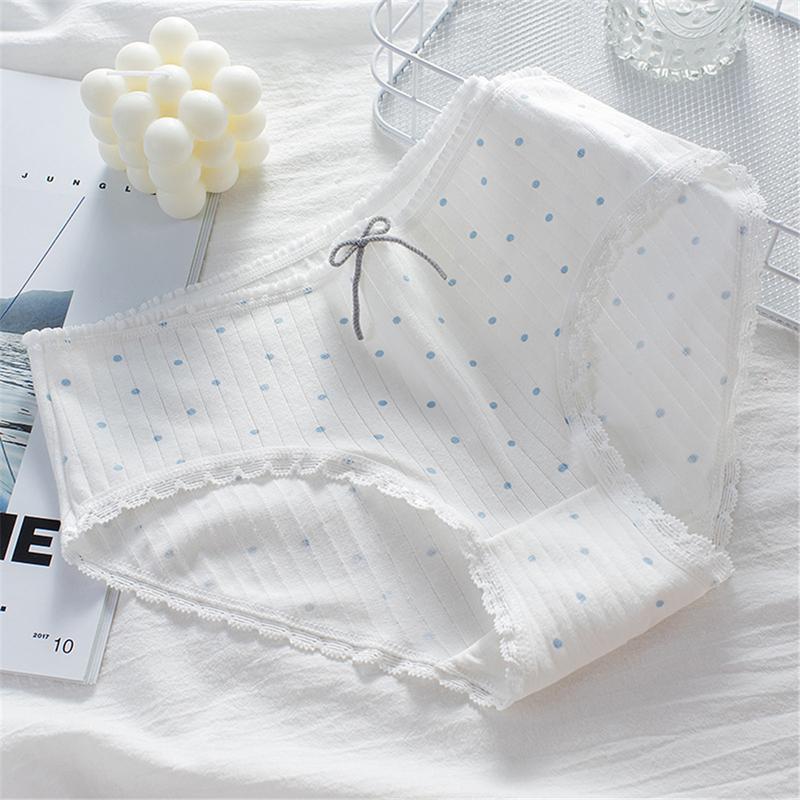 Product Introduction of Quần Lót Nữ Quần Lót Polo Dot Mới Quần Lót Nữ Cotton Giữa Eo In Quần Lót Nữ Dễ Thương Women Thun 19