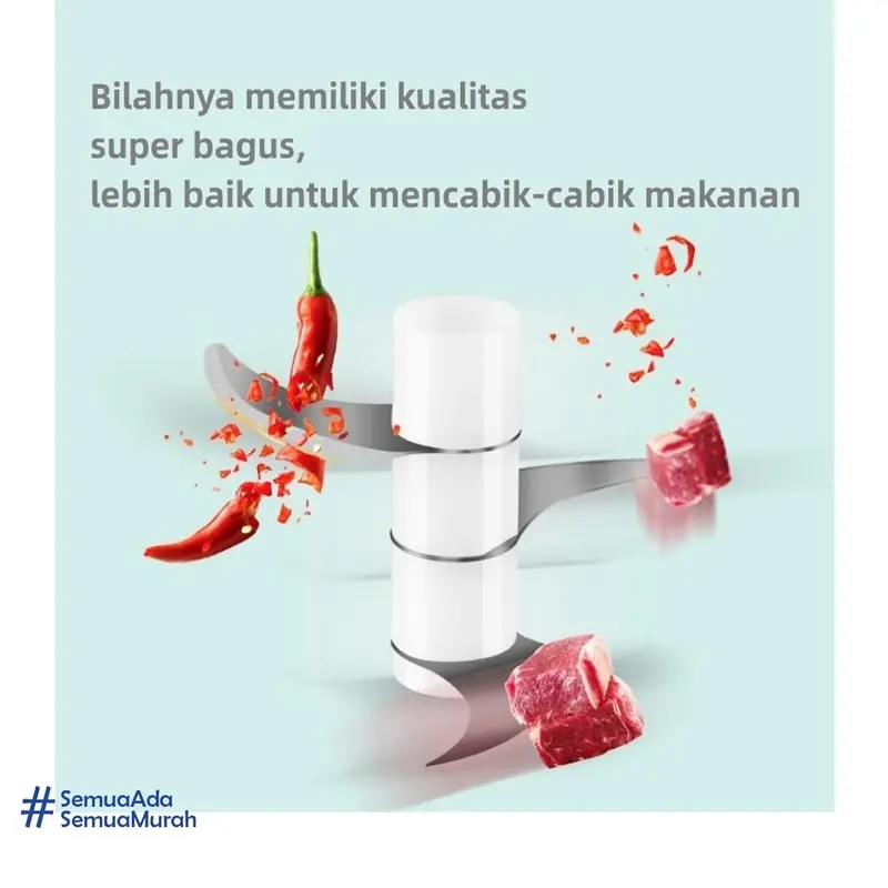 Blender Portable Mini USB - Chopper Alat Penggiling Bumbu Dapur 7