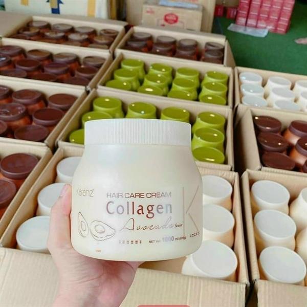 Kem ủ tóc Collagen Bơ Karanz 475ml hộp trắng