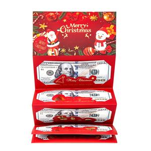 1Pcs Sobre para regalo de dinero de Navidad, Clip para dinero sorpresa, Tarjeta de felicitación con dibujos animados, Tema de fantasía, Cartera creativa para regalo de dinero, Caja de dinero multifuncional única para cualquier destinatario