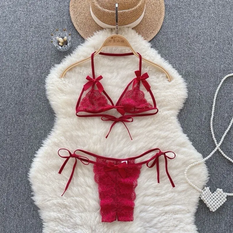 Bộ đồ lót ren đính nơ MS22