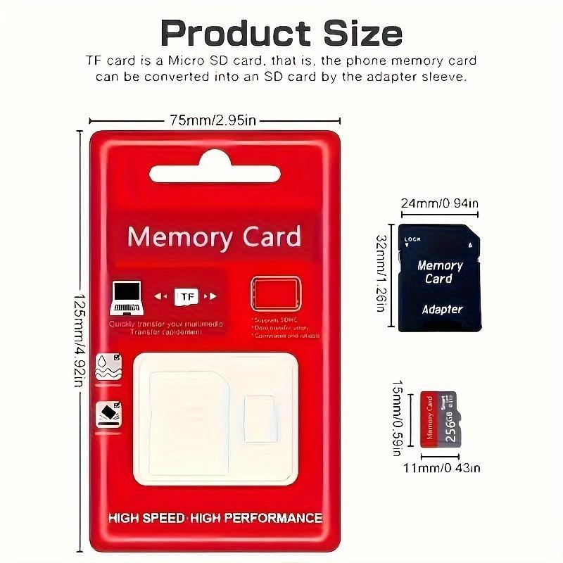Product Introduction of Micro SD Card-4K HD Storage for Tablet, Camera, Phone, Gaming-Durable Flash Card, Portable Car Computer Compatibility, 256GB/128GB/64GB/32GB/16GB SD Card 36
