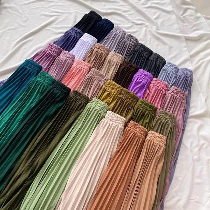 Rok Klok Prisket Rempel Besar Premium Rok plisket Premium Polos 1