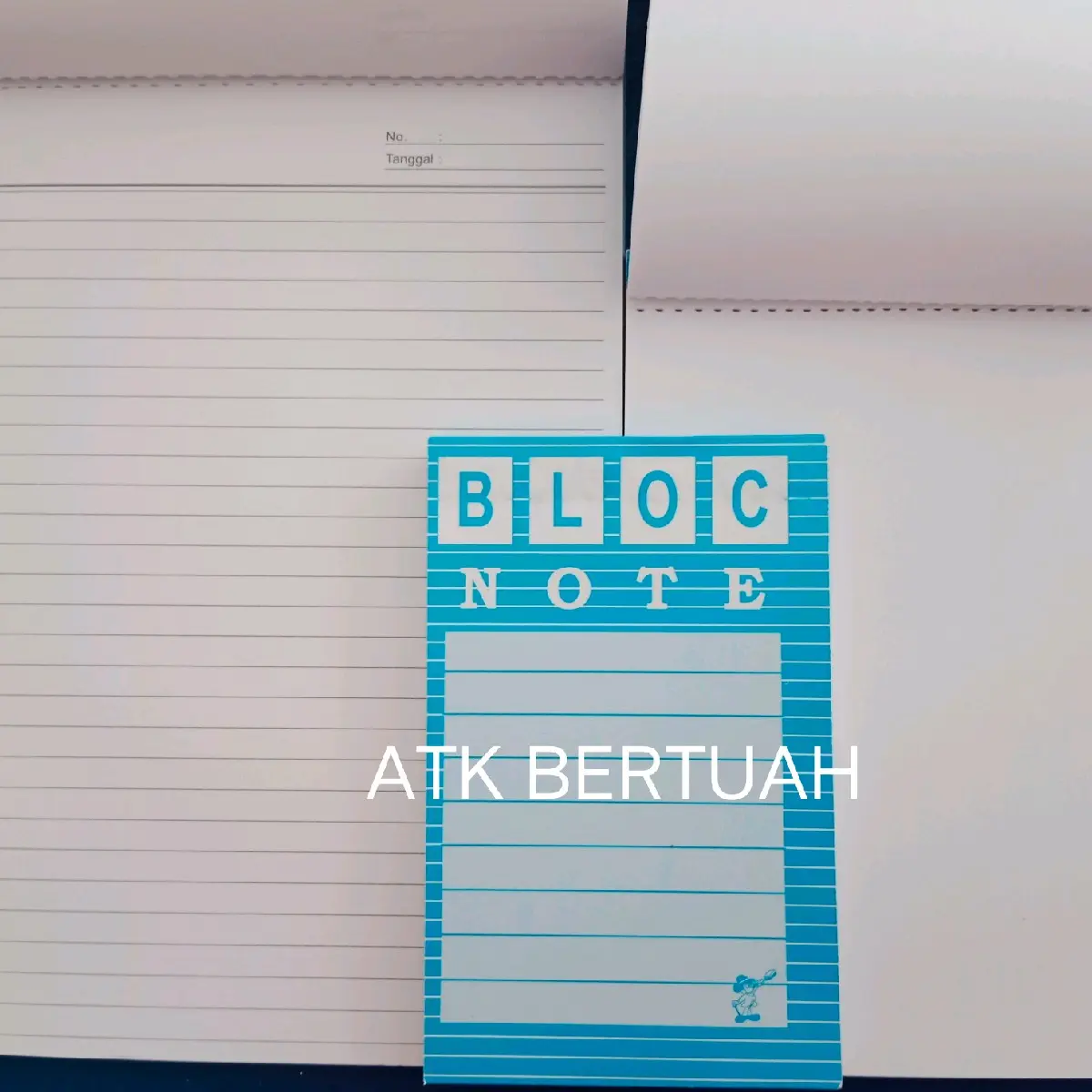 BLOC BLOCK NOTE BUKU NOTA NOTES MEMO GARIS POLOS BESAR SEDANG KECIL ...
