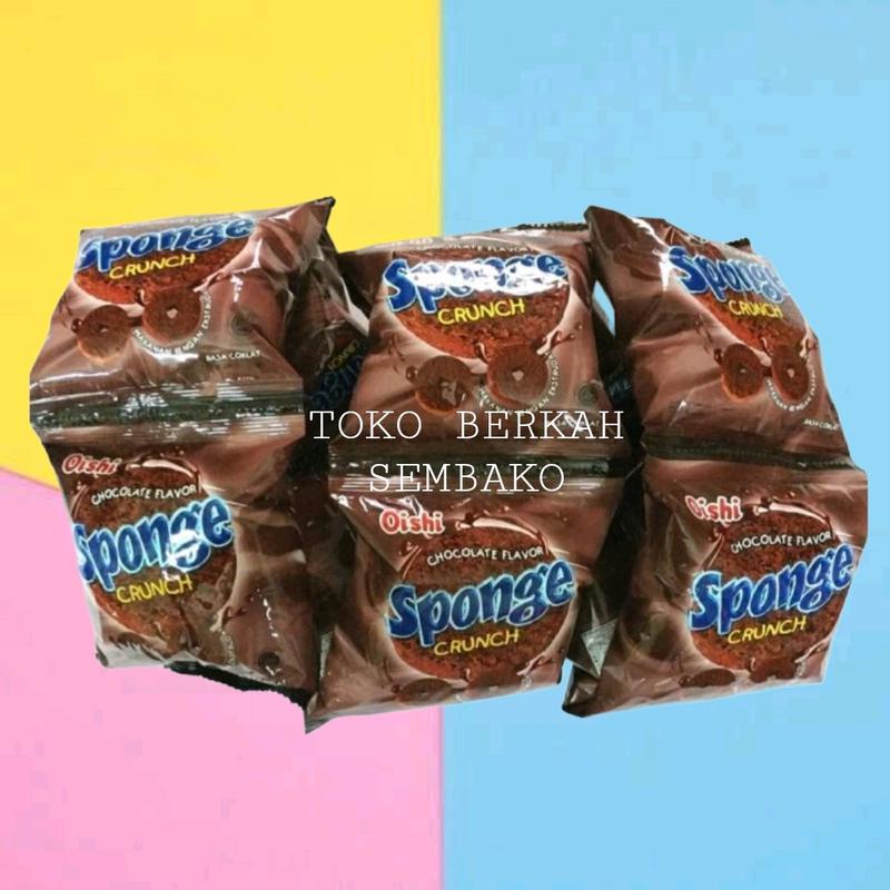 (RENCENG) Oishi Sponge Crunch Chocolate 9gr isi 10pcs - Shop | Tokopedia