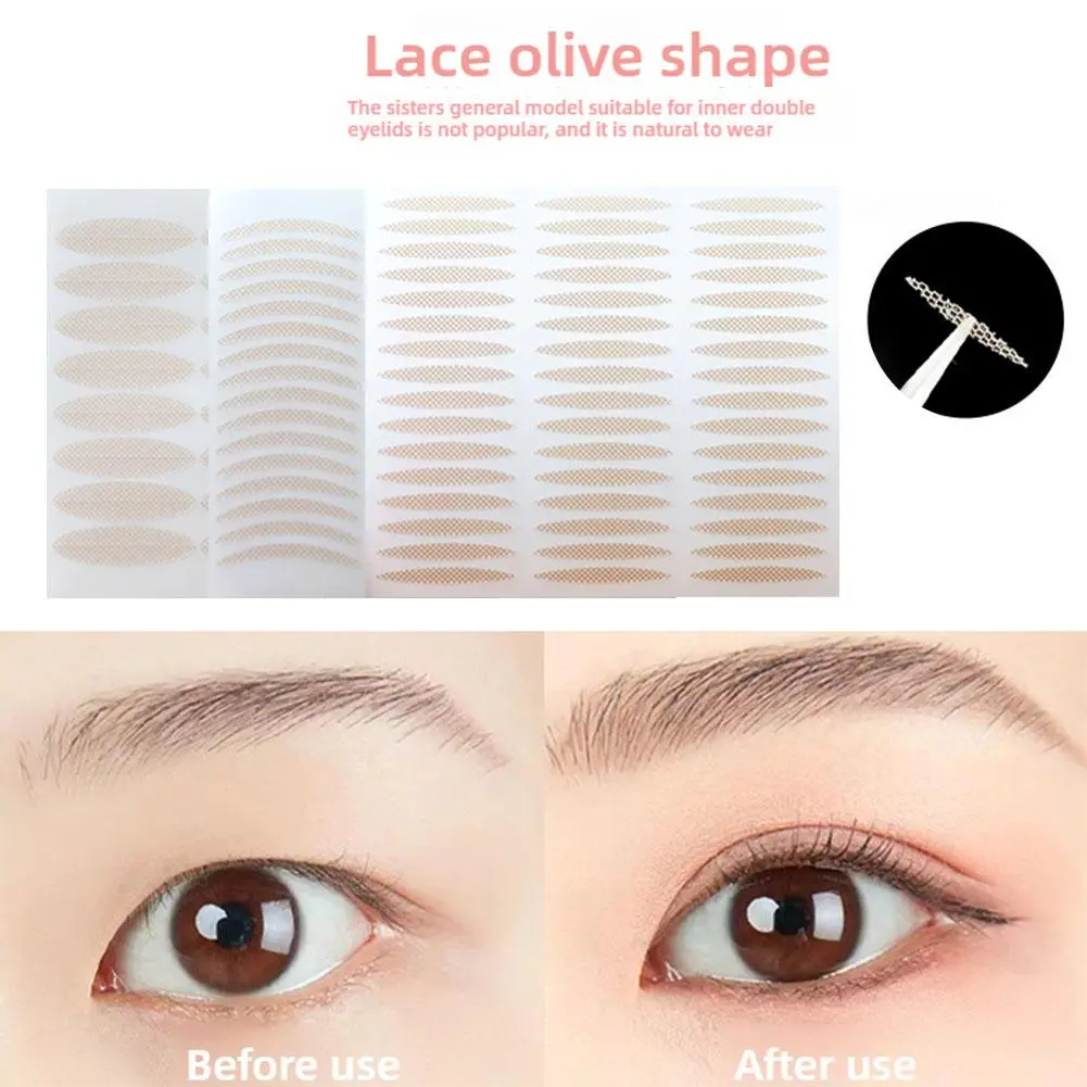 Miếng Dán Hai Mí Vô Hình Ren, Tự Dính, Chất Liệu Lưới, Hình Ô Liu Đôi, O4S2