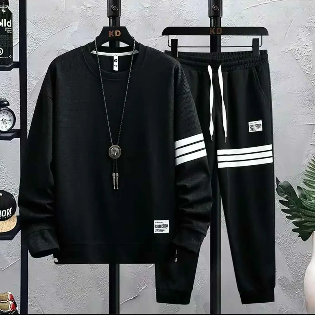 Bộ thể Thao Viền Ong nam nữ Unsex Thu Đông Chất Co Dãn Bộ Mặc Ở Nhà - boutique Sport Chạy Bộ