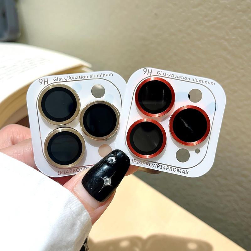 Product Introduction of CD pattern lens film Luminous  Camera Lens Protector for IPhone16 15 14 13 12 11 Pro Pro Max Mini Rear Camera Lens Cover Metal Protector Ring Phones Casing Protection Dustproof 16