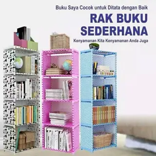 Rak Buku Portable / Rak Serbaguna 4 susun 5 tingkat 0