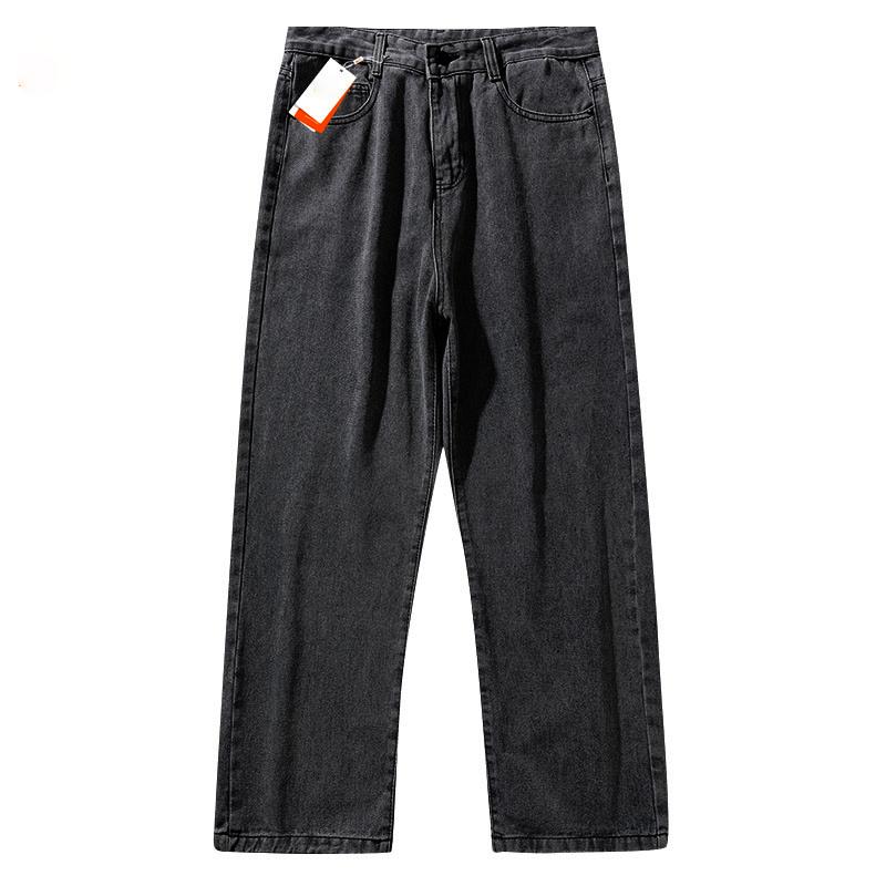 Celana Jeans Pria Oversize Celana Panjang Pria Dewasa  Kulot Casual Hitam Straight Jeans Jumbo Celana Jeans Putih Wide Leg Pants Biru Baggy Boyfriend Pants Korean Style Denim Warna Blue Basic Promo Black s m l xl xxl xxxl 9