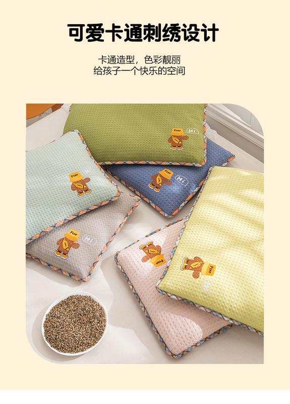 Product Introduction of Children's Sweat Absorbing and Breathable Pillow Made of Pure Cotton, Kindergarten Children's Washable and Removable Inner Liner 9