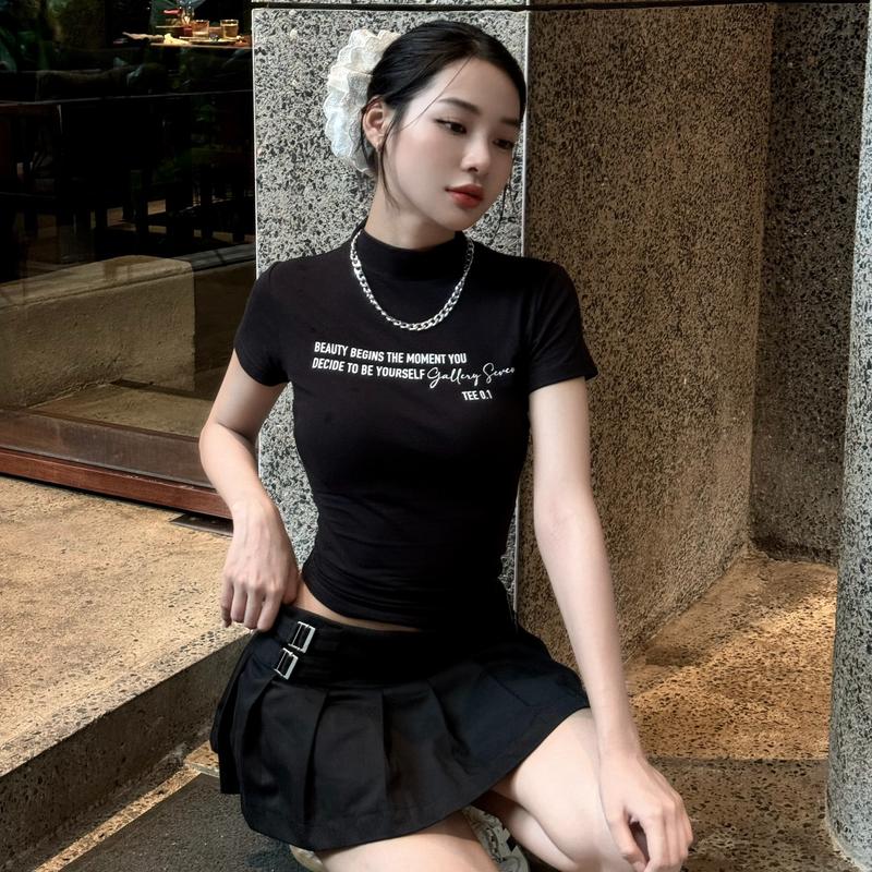 ÁO BABY TEE FORM ÔM IN CHỮ | GALLERY SEVEN 4