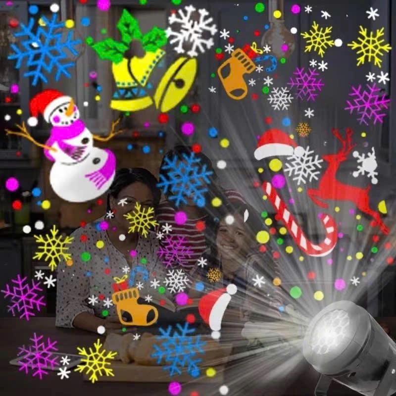 (HOT- NOEL) Đèn LED Chiếu Hình Bông Tuyết Xoay 360 Độ Trang Trí NOEL- Giáng Sinh 6