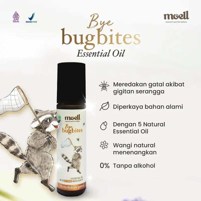 Moell Bye Natural Essential Oil Stuffy Nose First Care Fit Me Calm Me Tummy Wind Bug Bites 4