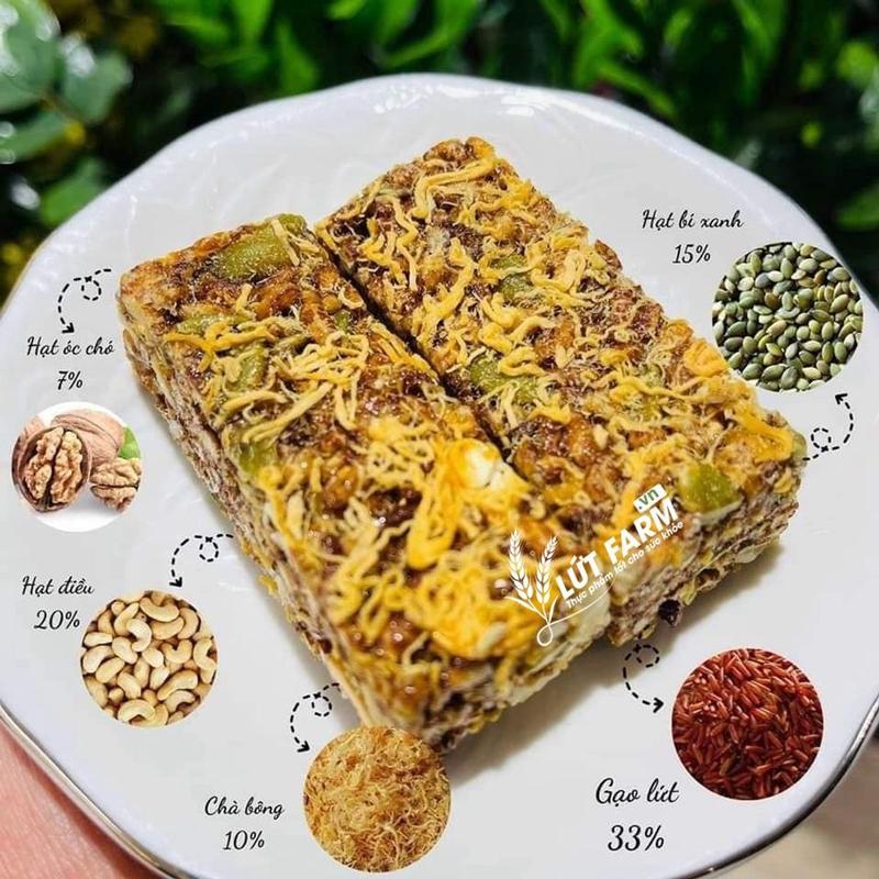 Thanh Gạo Lứt Hạt Dinh Dưỡng 250gr Snack Ăn Vặt 6