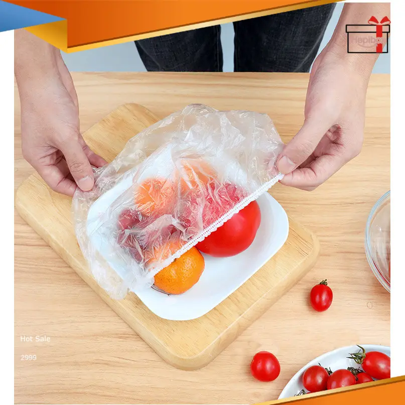Plastik Pelindung Makanan Food Grade Penutup Makanan Plastik Karet Shower Cap Penutup Kepala