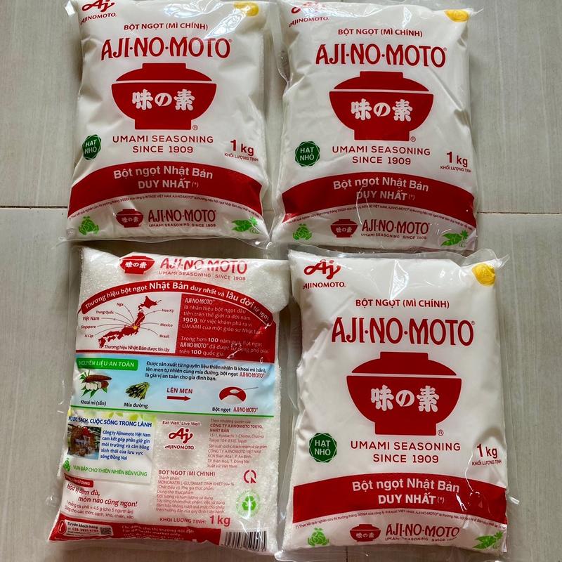 [MỊN NHUYỄN] 4 GÓI LOẠI 1KG MỊN NHUYỄN.TỔNG NHẬN VỀ 4KG BỘT NGỌT AJINOMOTO LOẠI 1KG HẠT NHỎ HẠT MỊN HẠT NHUYỄN (TỔNG NHẬN VÈ 4KG) Tự Nhiên Ăn ngon Đậm vị Gia vị