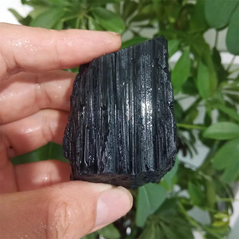 New product A piece High Quality Natural Black Tourmaline Repair Ore Mineral Specimen Healing Crystal Radiation  Energy StoneFashion Jewelry Accessories 4