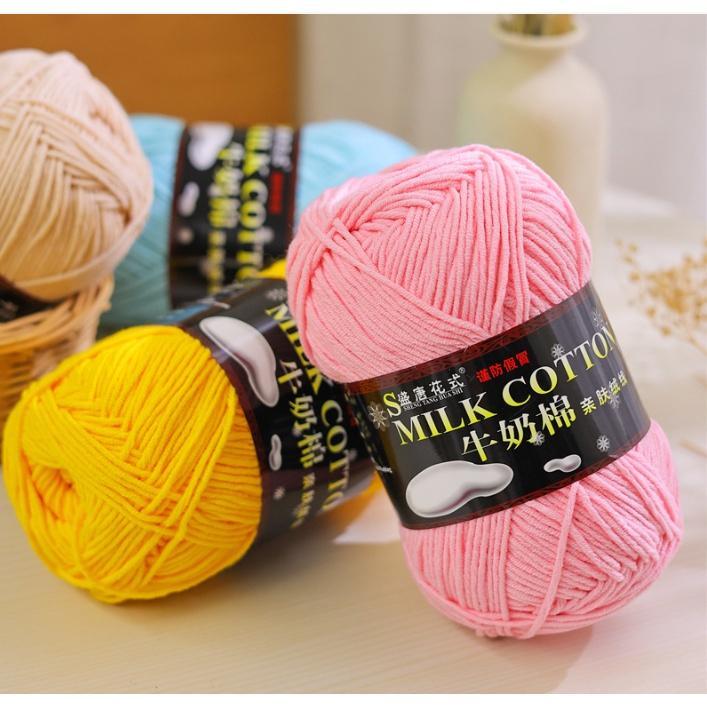 Len Milk Cotton 125gr Cuộn Lớn Loại 1 Mã từ 51-103