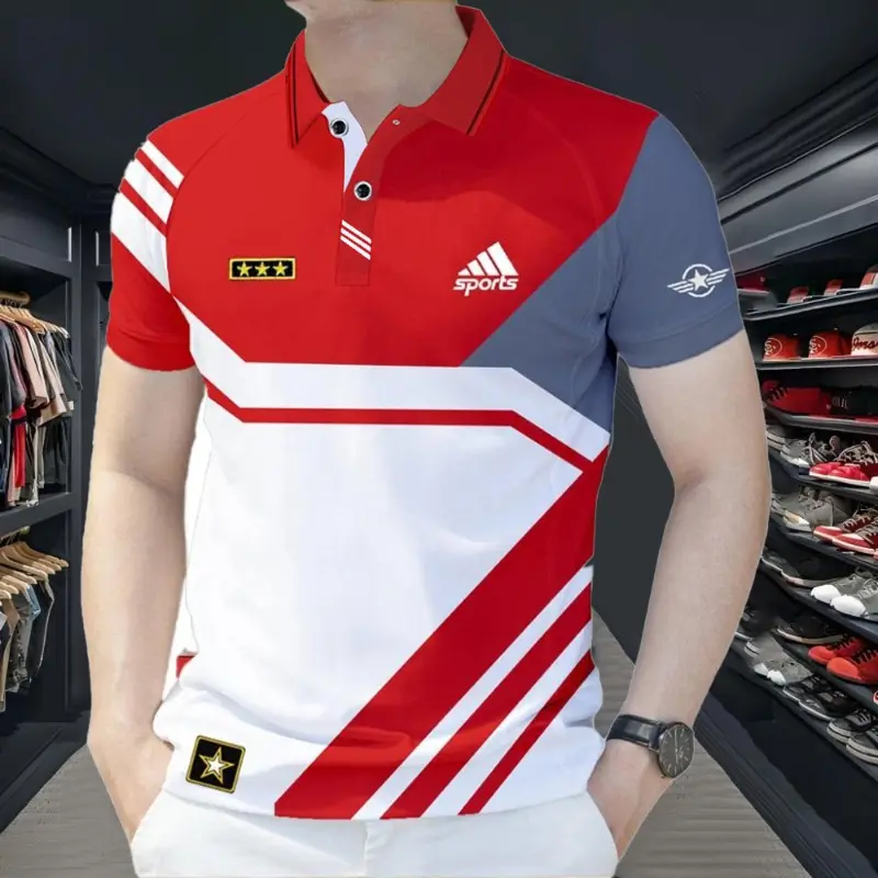 Áo Polo Nam, Thời Trang, Unisex, Mặc Thoải Mái, Tay Ngắn, Phong Cách Thường Ngày Thấm Hút Mồ Hôi, Áo