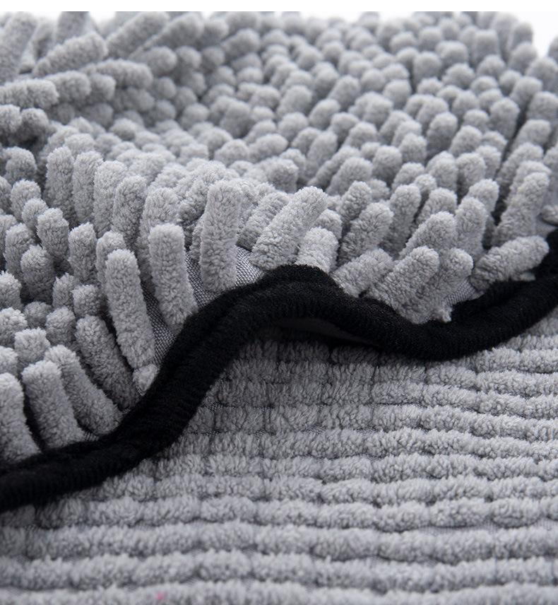 Product Introduction of Soft Dog Bath Robe Towel Quick Dry Pet Towel Fiber Absorbent Cat Bath Towel Convenient Pet Cleaning Washcloth Dog Accessories 11