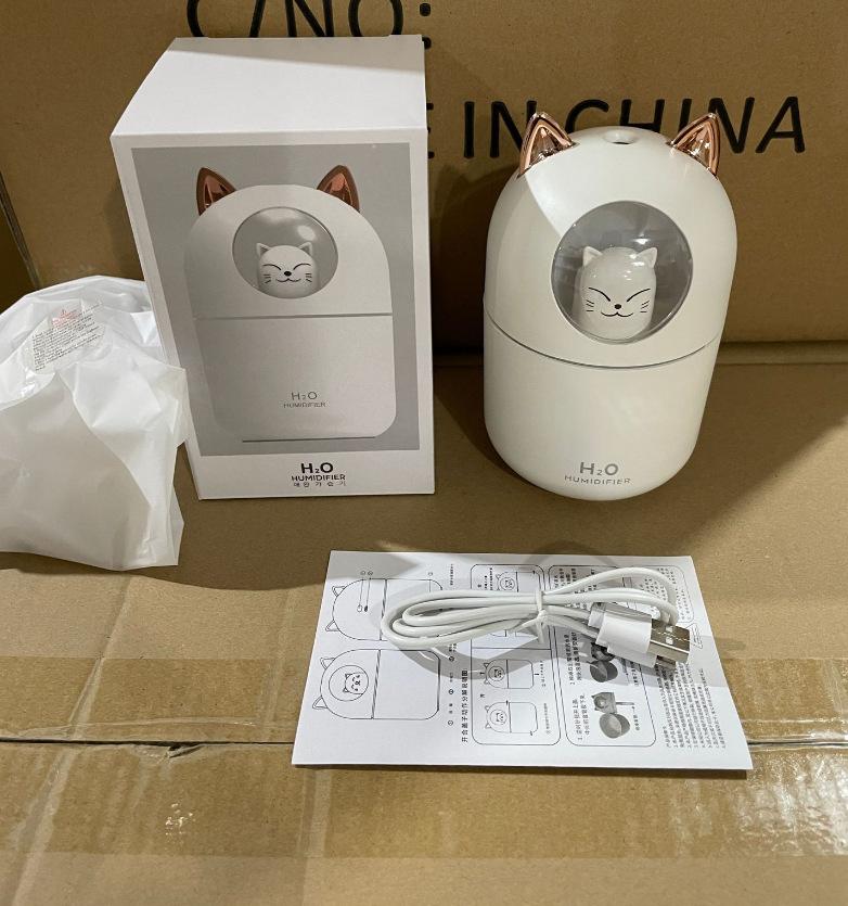 Product Introduction of Máy Xông Tinh Dầu Tạo Độ Ẩm Hình Mèo Dễ Thương, Có Thể Sạc Lại USB, Đèn Ngủ Đầy Màu Sắc Cho Thú Cưng Mèo, Phun Sương Lớn, Thích Hợp Để Sử Dụng Máy Tính Để Bàn Và Trên Ô Tô, Quà Tặng Cho Thú Cưng, Logo Tùy Chỉnh 14