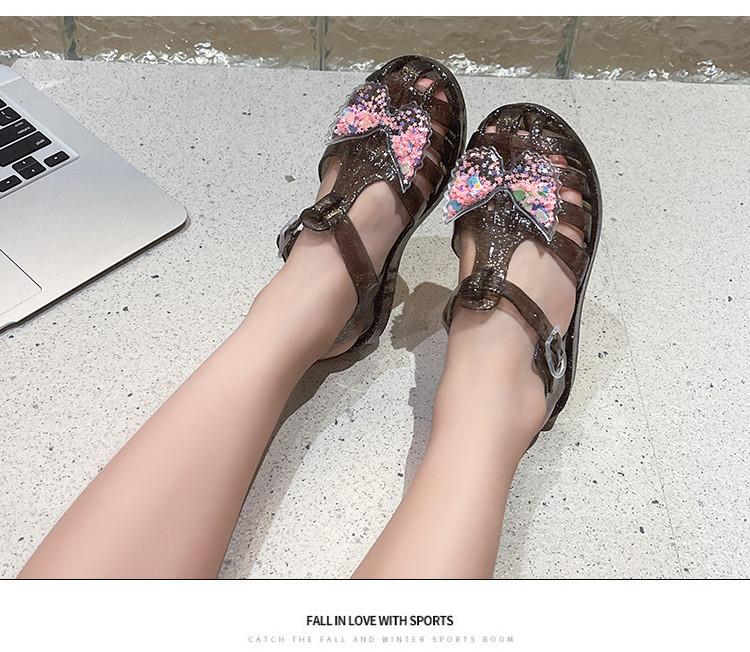 Product Introduction of Giày Sandal đế mềm họa tiết bướm lấp lánh nhiều màu sắc cho bé gái 29