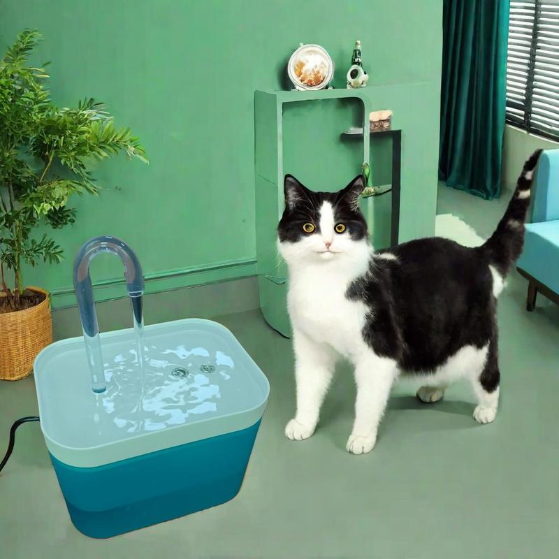Product Introduction of Cat Water Dispenser, Large Capacity Silent Pet Drinking Fountain, Pet Drinking Fountain Filter Sponge, Pet Feeding Supplies 8