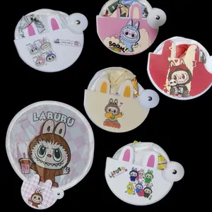 KIPAS TANGAN BULAT LIPAT AJAIB MOTIF KARAKTER KARTUN LUCU KIPAS PORTABLE