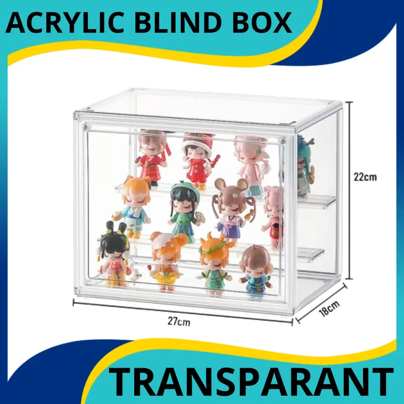 Crystal Action Figure Box Display Box Full Acrylic Pop Mart Blind Box 5