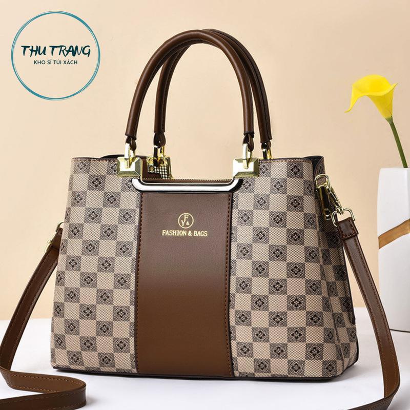 Túi xách Nữ Đeo Vai Đeo Chéo Phong cách Retro Bag Da