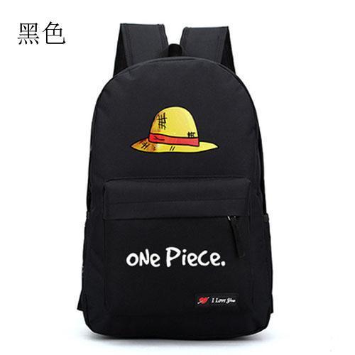 Product Introduction of Anime Pirate Luffy Straw Hat Bag Backpack Men's and Women's Backpacks Travel Simple Canvas Bag 0
