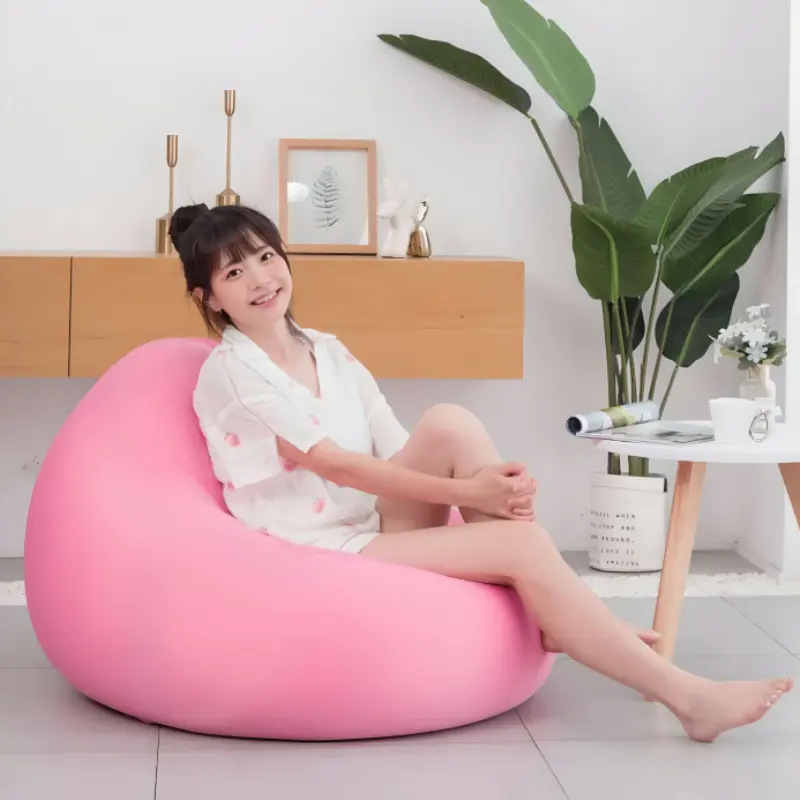 Ghế lười hạt xốp 3ii Home hình trái lê chống thấm Size XL120x130cm L100x120cm M80x100cm S70x80cm Sofa lười, Ghế lười tựa lưng chất liệu sử dụng cao cấp. s of a đệm lười  cho người lớn bean bag giường 3