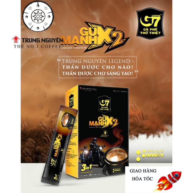 【Đang hot】 【Phiên bản nâng cấp】 Cà Phê Hòa Tan G7 X2 Gu Mạnh 3in1 Hộp 12 gói/…