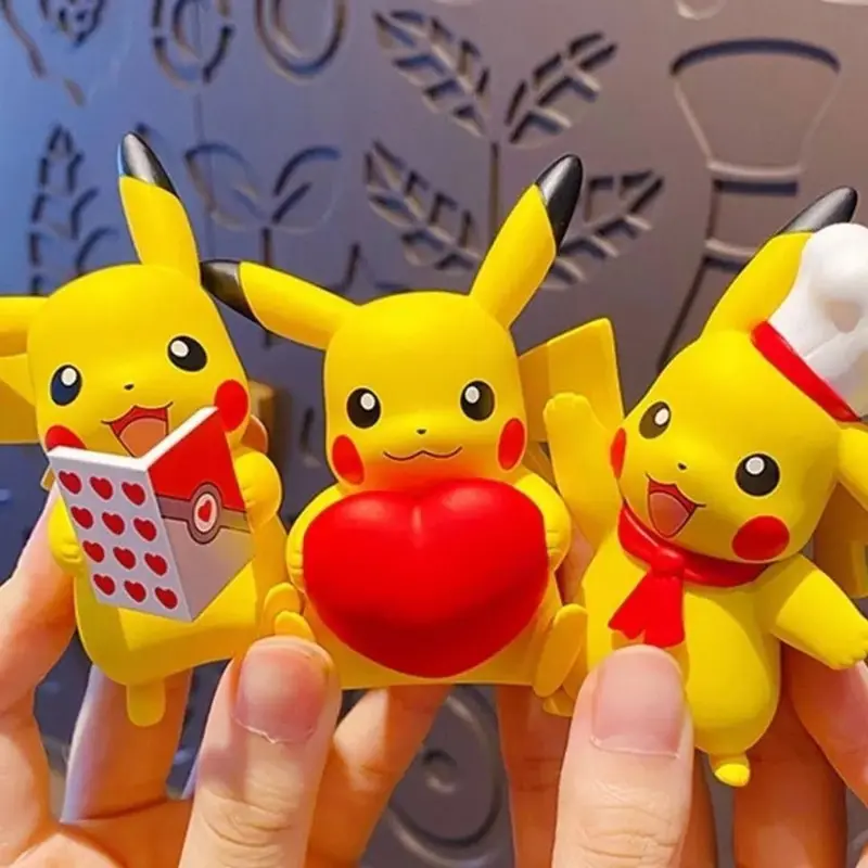 Hộp mù Magic Baby, Đồ chơi Thủ Công dễ thương, Pikachu dễ thương, Xe đồ chơi Pokemon, Đồ trang trí nhỏ để bàn, Đồ chơi Pokemon 2