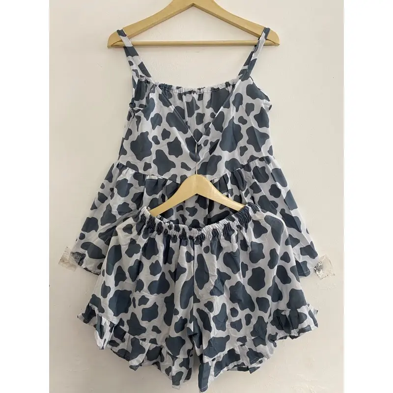 SET TANKTOP PENDEK JUMBO MUAT 30-100KG Rayon adem 3