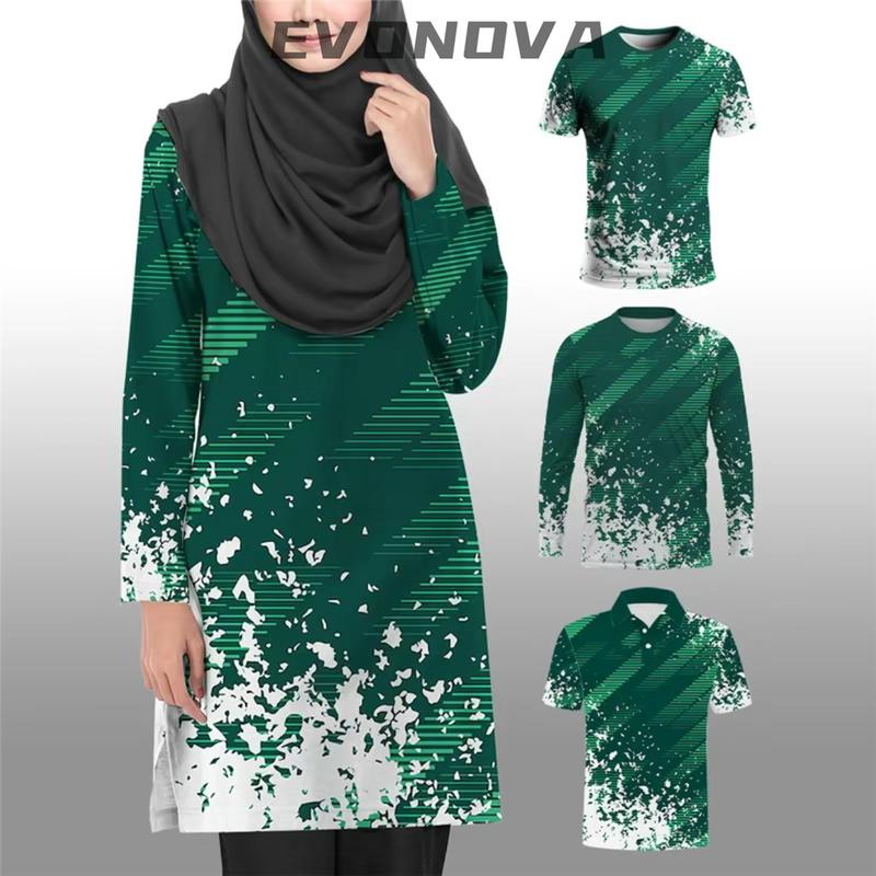2025 premium cheap Muslim jersey polo tshirt shirts long sleeve microfiber sports free custom name number 0