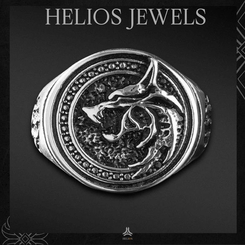 Nhẫn thời trang nam Helios Wolf