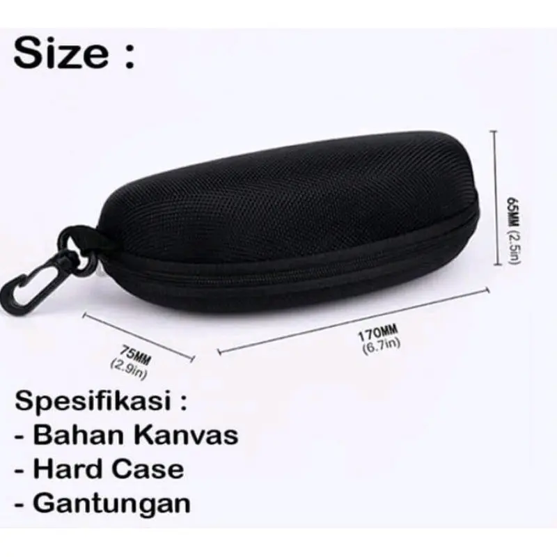 Kotak Kacamata Reseleting box Sunglasses Termurah / Tempat Kacamata Resleting waterproof 0