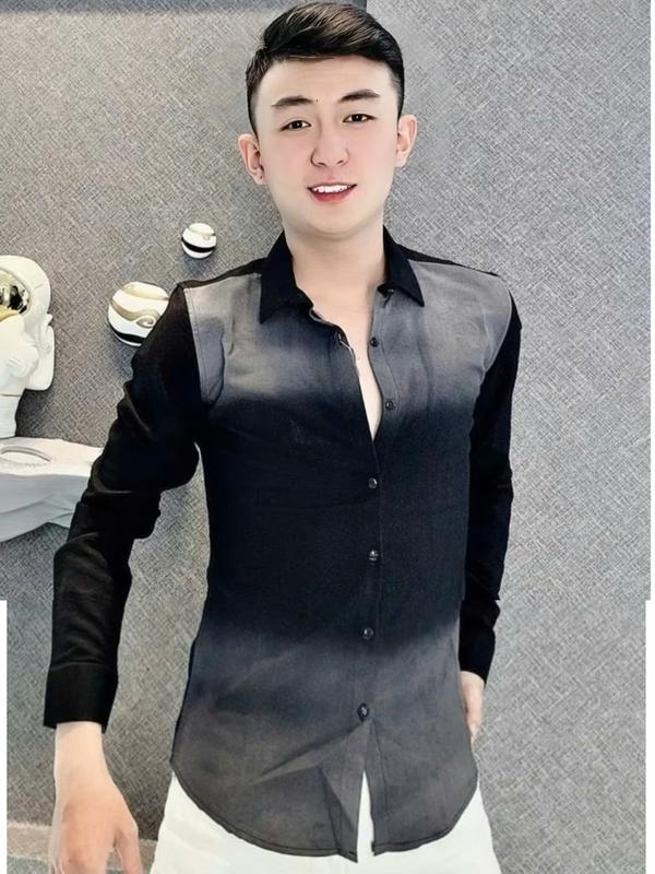 Áo sơ mi nam nữ tay dài tay ngắn vải đũi phối loang trơn mẫu mới trẻ trung chuẩn form hàng shop Menswear